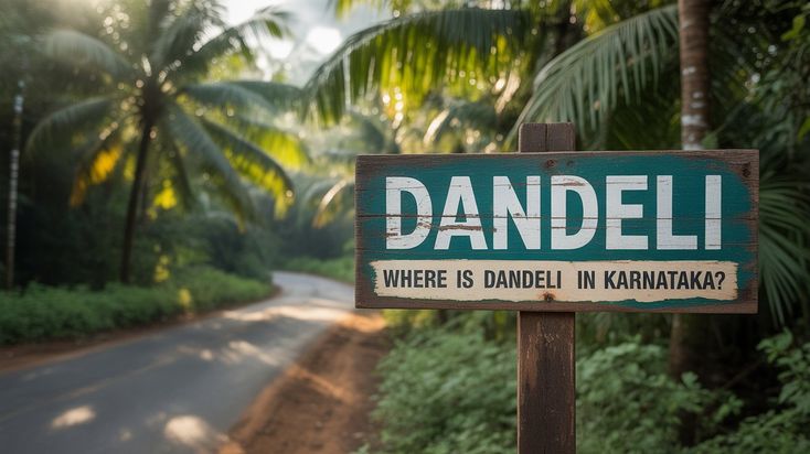 Entrance gateway to Dandeli in the Western Ghats, Karnataka